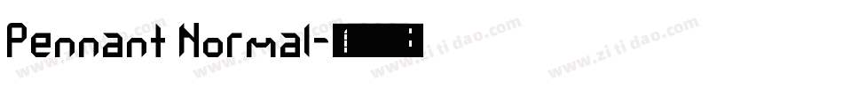 Pennant Normal字体转换